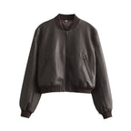 Stand Collar Motorcycle Pilot Jacket