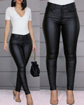 Pure Color Casual Sexy Feet Pants