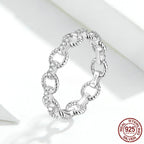 Original Geometric 925 sSterling Silver Ring Women