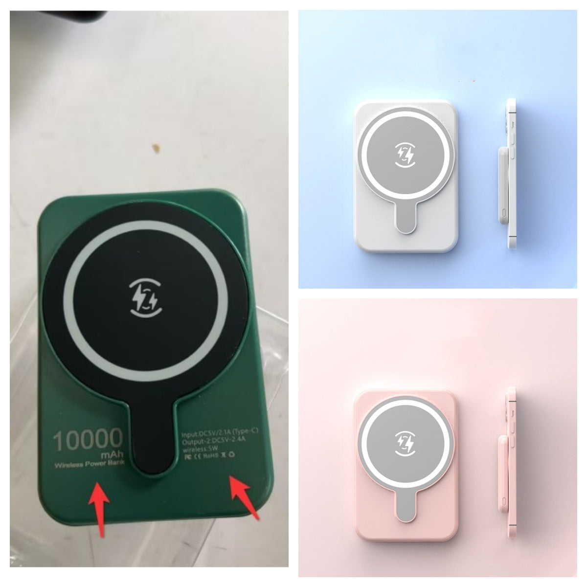 Mini Power Bank Magnetic Wireless 5000 MAh