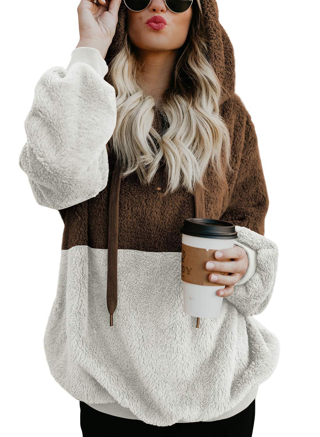 Casual Women Hooded Sweater Jacket