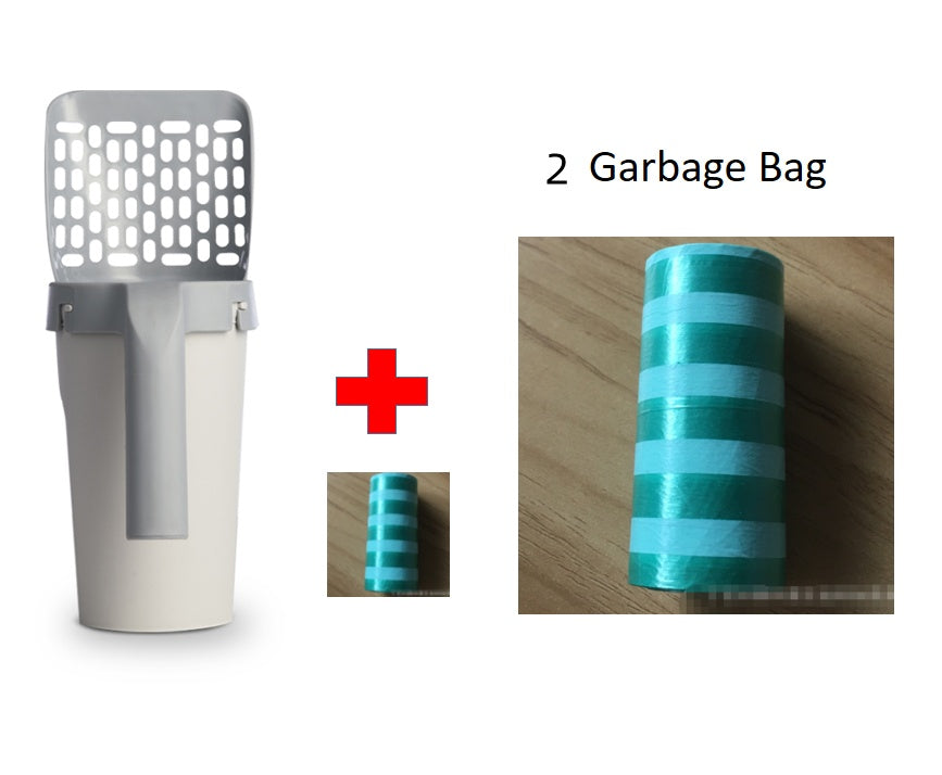 Box Integrated Lazy Cat Litter Shovel Set