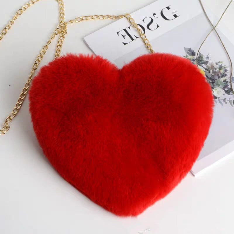Love Bags Plush Chain Shoulder