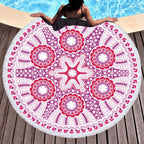 Microfiber Round Printed Beach Towel
