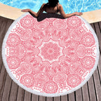 Microfiber Round Printed Beach Towel
