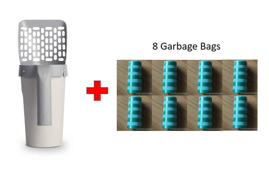 Box Integrated Lazy Cat Litter Shovel Set