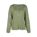 Green Button Jacquard Sweater