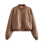 Stand Collar Motorcycle Pilot Jacket