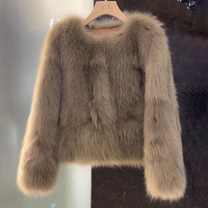 Winter Fashion Versatile Fox Fur Coat