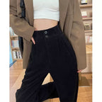 Chenille Fleece Wide-leg Pants