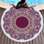 Microfiber Round Printed Beach Towel