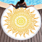 Microfiber Round Printed Beach Towel