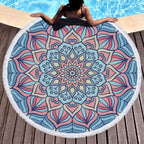 Microfiber Round Printed Beach Towel