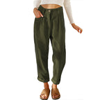 Baggy Corduroy Straight Pants Oversized Elegant