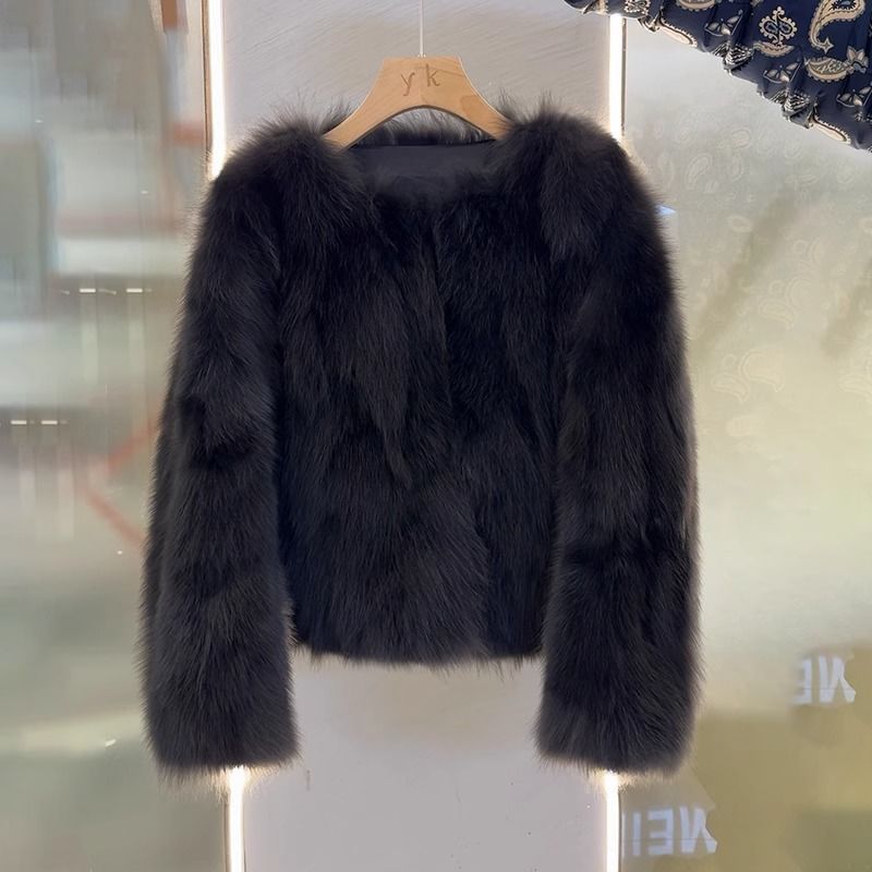 Winter Fashion Versatile Fox Fur Coat