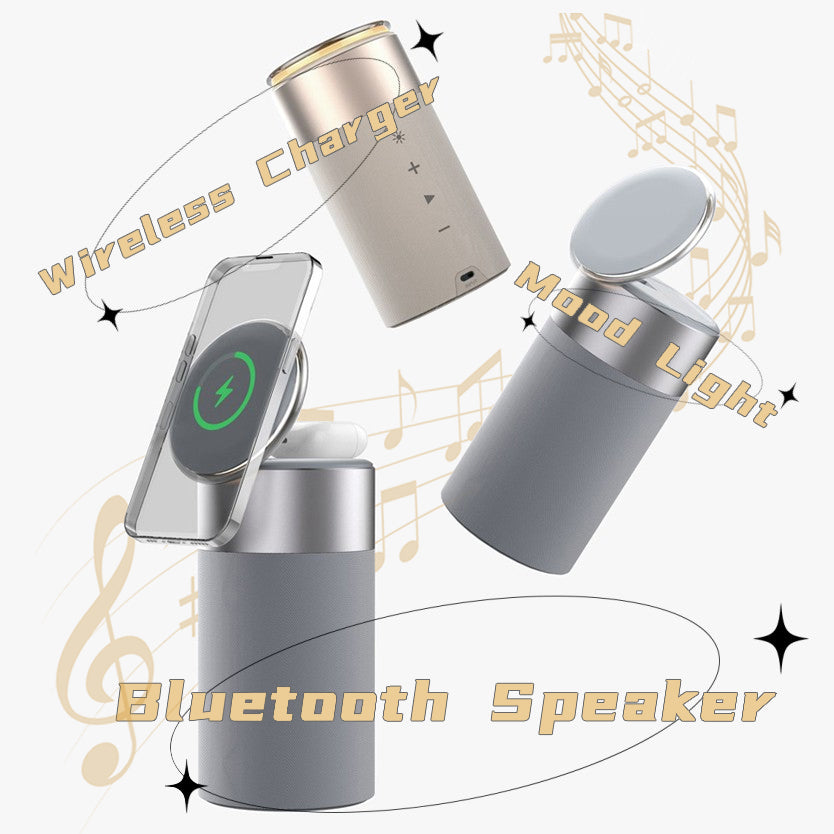 Phone And AirPods Wireless Charger  Bluetooth Speaker