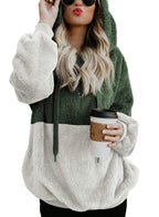 Casual Women Hooded Sweater Jacket