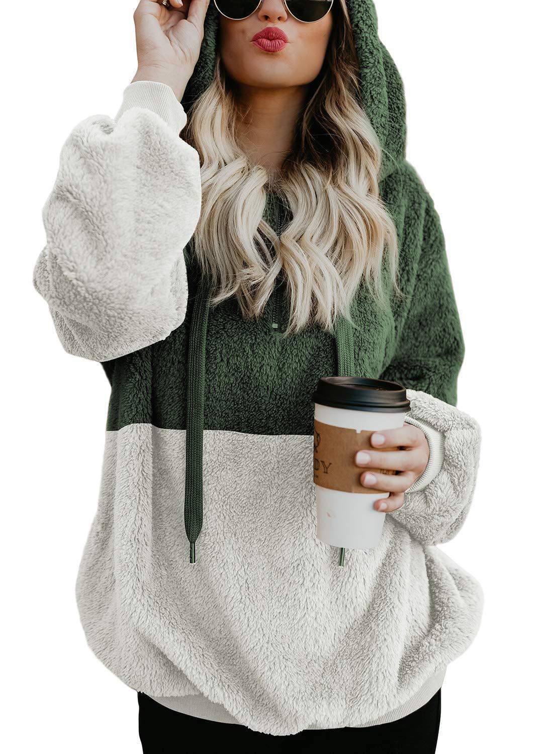 Casual Women Hooded Sweater Jacket