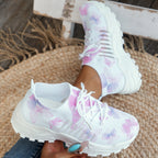 Mesh Sneakers Women's Flat Heel Casual Shoes