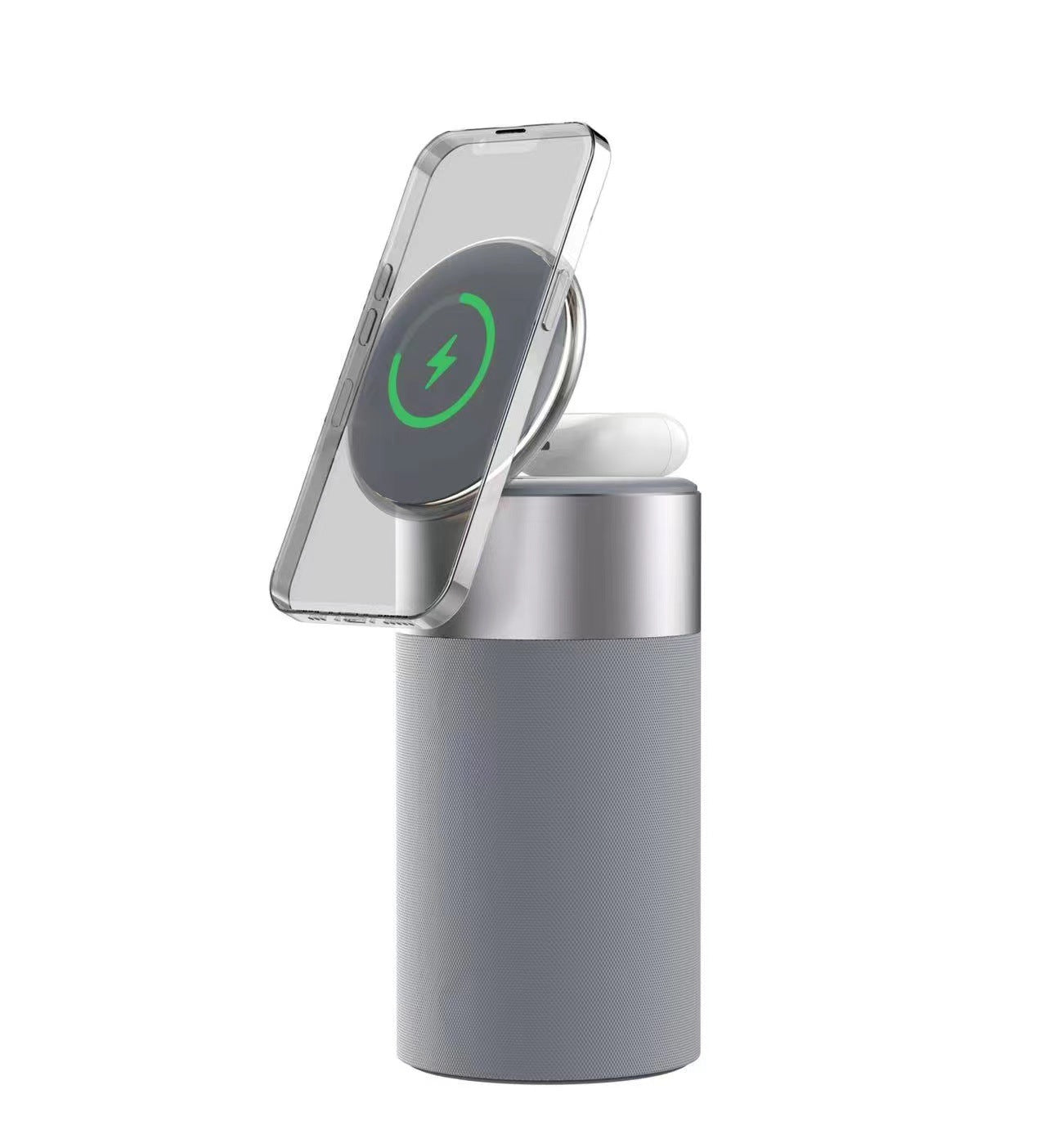 Phone And AirPods Wireless Charger  Bluetooth Speaker
