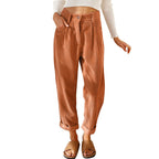Baggy Corduroy Straight Pants Oversized Elegant