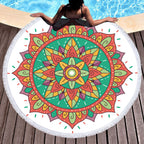 Microfiber Round Printed Beach Towel