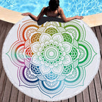 Microfiber Round Printed Beach Towel