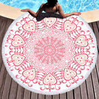 Microfiber Round Printed Beach Towel