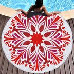Microfiber Round Printed Beach Towel