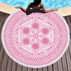 Microfiber Round Printed Beach Towel
