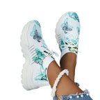 Mesh Sneakers Women's Flat Heel Casual Shoes