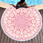 Microfiber Round Printed Beach Towel
