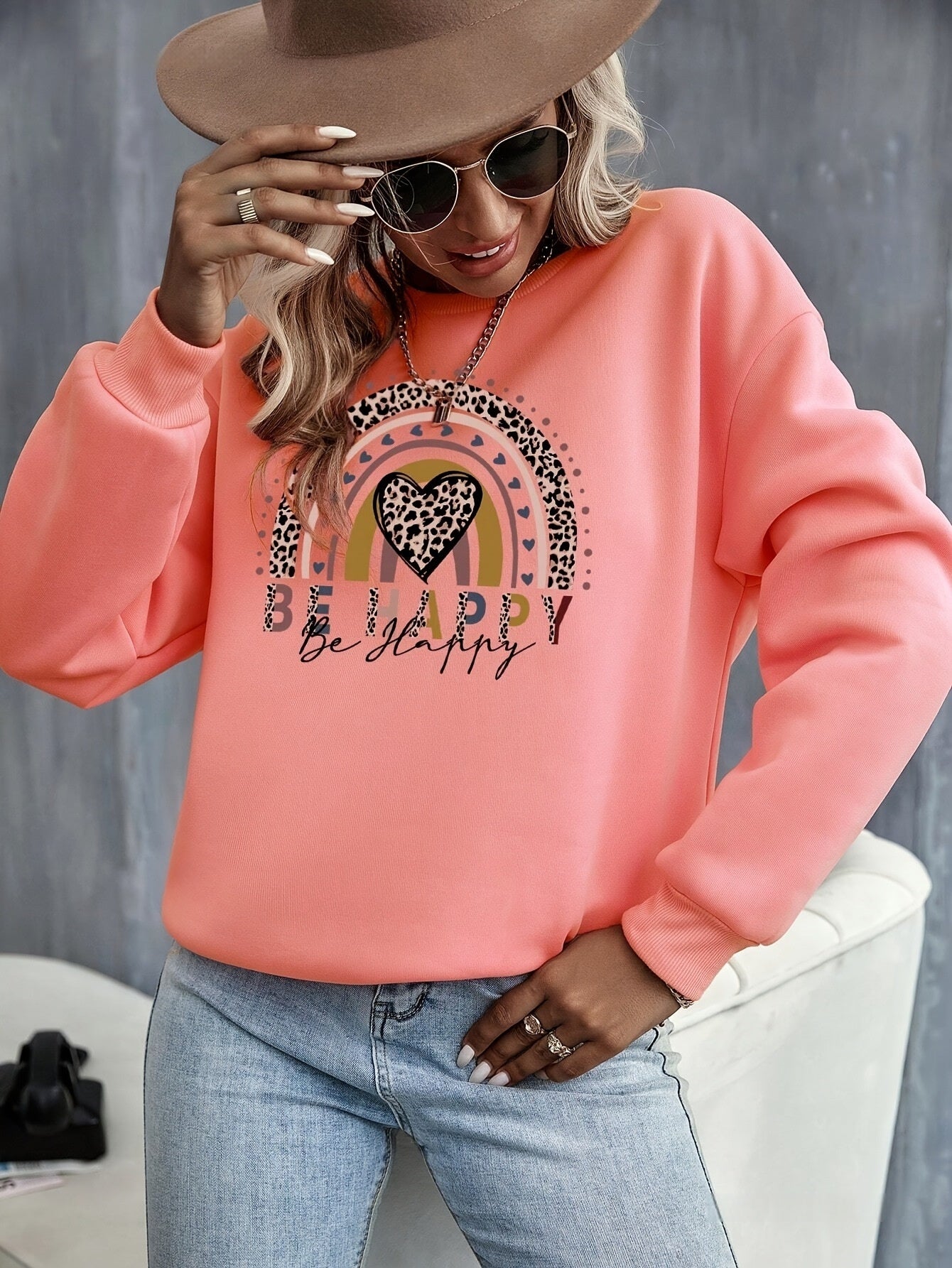 Sweater Printed Bottoming Long-sleeved