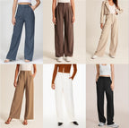 High Waist Straight Pants Trousers with pockets