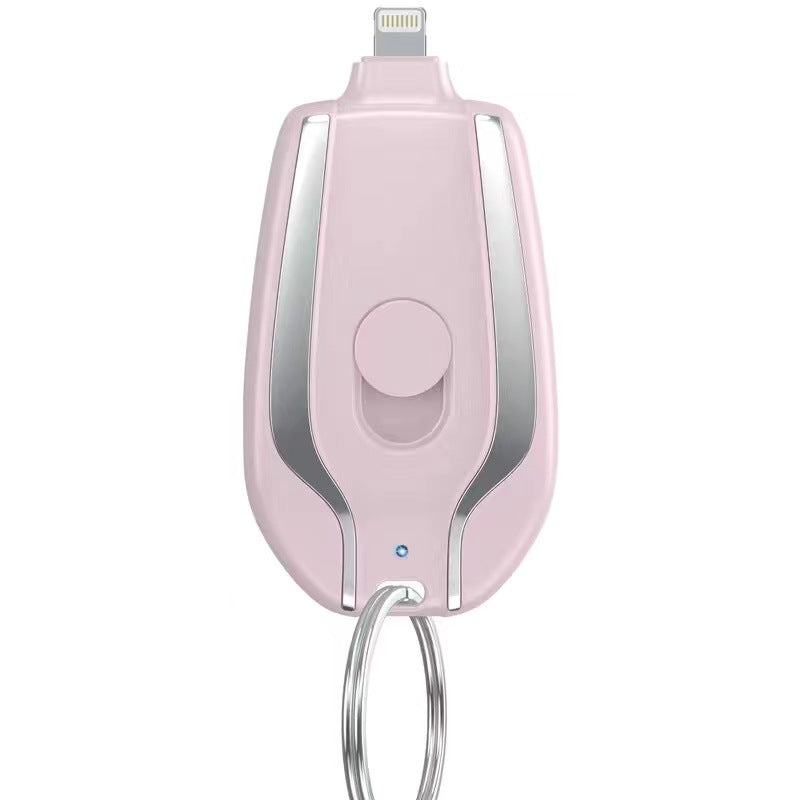 Keyring Charging Bank Wireless Portable 1500 Mah