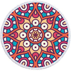 Microfiber Round Printed Beach Towel