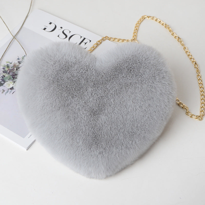 Love Bags Plush Chain Shoulder