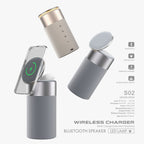 Phone And AirPods Wireless Charger  Bluetooth Speaker
