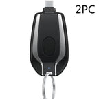 Keyring Charging Bank Wireless Portable 1500 Mah