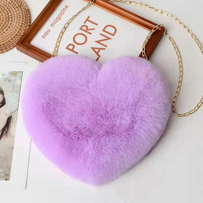 Love Bags Plush Chain Shoulder