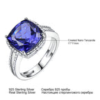 925 Sterling Silver Ring Luxury Tanzanite