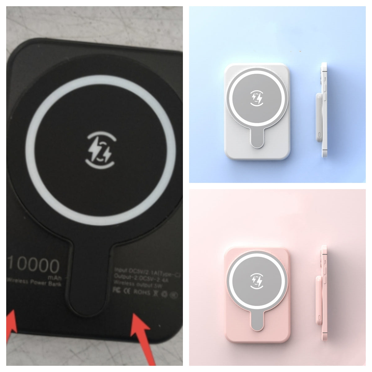 Mini Power Bank Magnetic Wireless 5000 MAh
