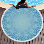 Microfiber Round Printed Beach Towel