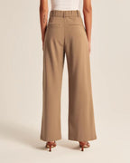 High Waist Straight Pants Trousers with pockets