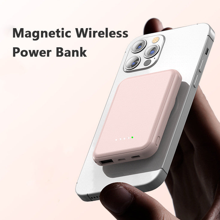 Mini Power Bank Magnetic Wireless 5000 MAh