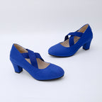Arrival French-style Elegant Chunky-heel Large-size Pumps