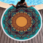 Microfiber Round Printed Beach Towel