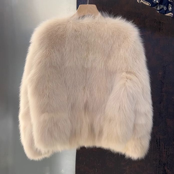 Winter Fashion Versatile Fox Fur Coat