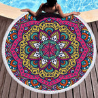 Microfiber Round Printed Beach Towel