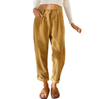 Baggy Corduroy Straight Pants Oversized Elegant